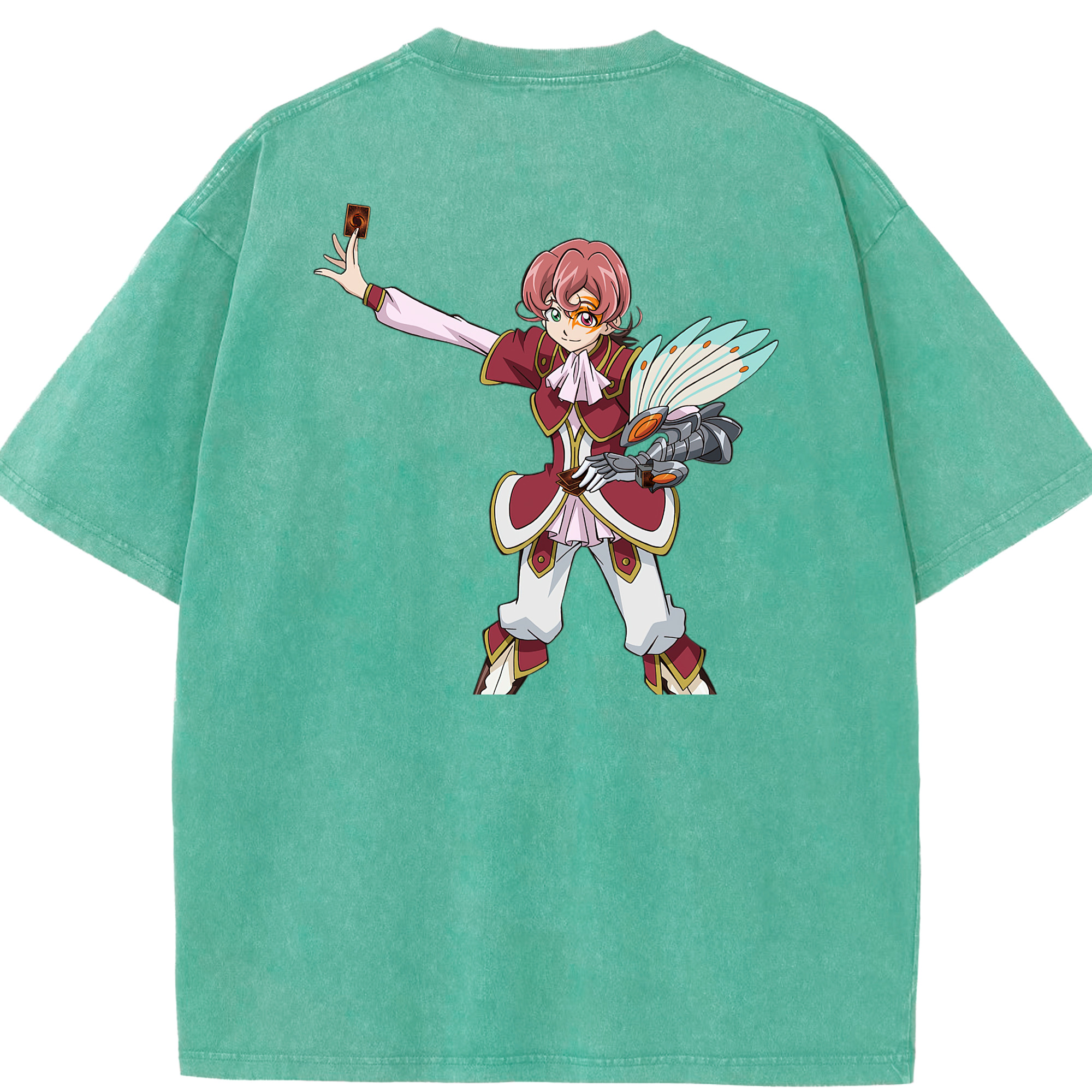 （画像用） 遊☆戯☆王 Yu-Gi-Oh! 綿100% ヴィンテージ風 半袖Tシャツ（背面プリント）